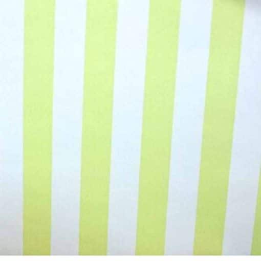 Papel pintado de rayas blanco y amarillo